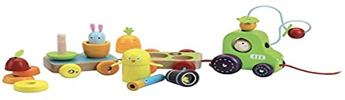 Vilac 2411 Tracteur Multi-activités Jour de récolte Mehrzweck-Traktor für Erntedanktag, Mehrfarbig, ys/m