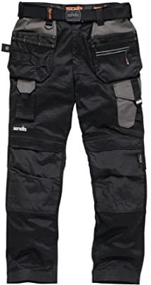 Scruffs Pro Flex Holster Trouser Black 34S (T54765)
