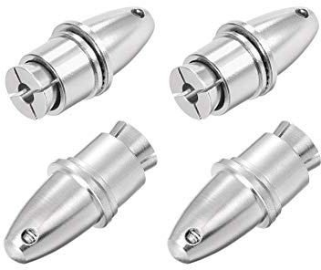 sourcing map 4stk. RC Flugzeug Spinner Propeller Adapter Saver für Welle Brushless Motor (3mm Blende und 5mm Ausgangsachse)