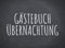 Gästebuch Übernachtung: Einfaches Erinnerungsbuch, Gästebuch für Übernachtungen - 100 Seiten zum Ausfüllen - Gäste Eintragbuch