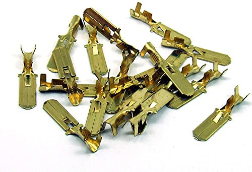 CORMAR TERMINALI SPINETTE MASCHIO 6,3 mm CON DENTINO DI RITENUTA KIT 500 PEZZI