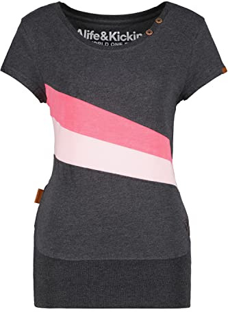 ALIFE and Kickin CleaAK Shirt – Damen T-Shirt – Bequemes Kurzarm Shirt für Alltag & Freizeit – Perfekt für Sommer & Übergangszeiten