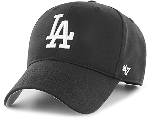 '47 Los Angeles Dodgers MLB Raised Basic Most Value P. Schwarz Verstellbare Snapback Cap One-Size
