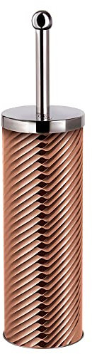 Berlinger Haus Rose Gold Toilettenbürste 40 cm für Badezimmer, Bürstenhalter Edelstahl, Spritzwassergeschützte Klobürste, Tragbarer Bohrfreier Klobürstenhalter, Metallic Line Modern Design Roségold