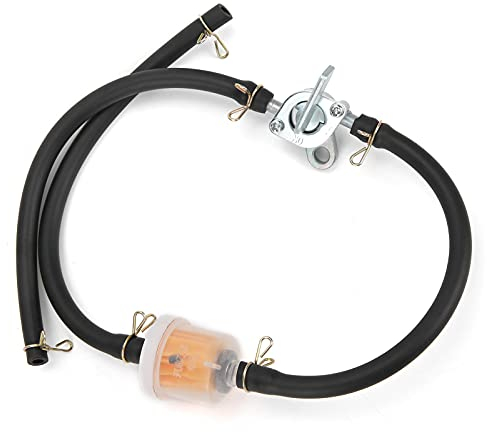 Universal Dirt Bike Fuel Shut Off,Fuel Hose Inline Filter,Lawn Mower Tune Up Kits,6Mm Inline Fuel Tank Tap Filter Pipe With Petcock Switch Shut Off Valve Universal For Atvs Dirt Bi