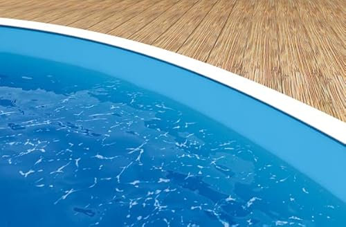 Mountfield Poolabdeckung | Abdeckplane | Poolfolie | Schwimmbecken | Schwimmbad | 4,5 x 1,2m, Blue - 0,40mm - PLG - für Azuro Steel-Wall Pools