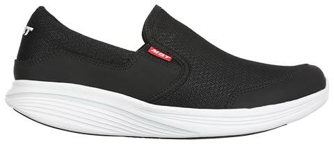 MBT Modena III Slip ON Men's Slip-On Sports Shoes. Anatomical and Comfortable Walking Athletic Shoes. Physiological Footwear with Comfort and Stability from Curved Sole. Modern Sneakers Black