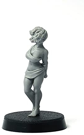 Brother Vinni Slave Girl Miniature for Wargames and Tabletop RPG, Grau, 3.5x1.5x15.