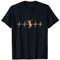 Retro Badminton Herzschlag Sport Federball T-Shirt