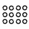 ZLLITONS 12 sets of 3/8 Impact Retaining Ring,Square Drive Socket Retainer Ring Clip with O-Ring Or Type Impact Wrenchs