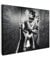 MuchoWow© Leinwand 40x30 cm Deko Schlafzimmer Aesthetic Leinwandbilder Wohnzimmer Gemälde Foto Geschenk Living Room Decoration Frau - Toilette - WC - Schwarz und Weiß - Porträt