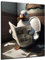 DARO Design - Bilder Deko Gäste WC Wandbild Badezimmer Bad Toilette Kunstdruck Bild auf 6mm HDF 30x20 cm Ente Wanddeko - lustige Wandbilder Leinwand Poster Aesthetic Room Decor Duck