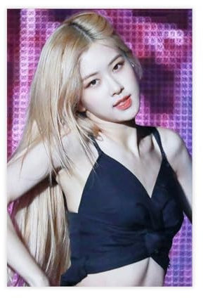 Kpop Blackpink Jisoo Lisa Rose Poster Leinwand Poster Schlafzimmer Dekor Sport Landschaft Büro Zimmer Dekor Geschenk Unrahmen-Stil 20 x 30 cm