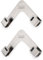 Joseph Joseph Space Set Of 2 Pot And Pan Lid Holders Self Adhesive Wall Mount Storage Organiser, Suitable For Lids Up To 28 cm, 3M VHB Tape Included, Stainless Steel, Silver