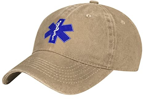 Baseball Cap EMS-Zeichen EMT-Notfallmediziner Trucker Hut Klassisch Baseballkappe Verstellbare Baseballmütze Für Außenbereich Running Outdoor