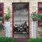 3D Retro-Motorrad Türposter Selbstklebende Türsticker Tapete Wandbilder Kunst Wandaufkleber Foto 95 X 215 Cm Pvc Abnehmbare Tür Dekoration Für Wohnzimmer, Schlafzimmer, Bad, Küche, Büro 8a30e7RtD