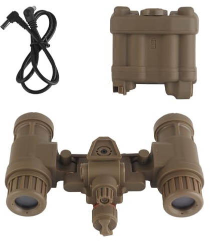 AN/PVS31 NVG-Attrappe, Nachtsichtbrillenmodell ohne Funktion mit Batteriefach, für Taktische Jagd Cosplay