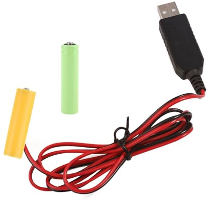 YIZITU USB Zu-3-V Batterie Adapterkabel Ersetzt 2 X V LR6 AA Batterien