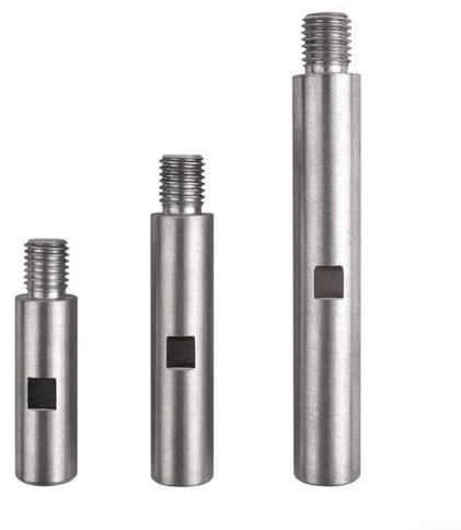 HEBEOT 3 Pcs Angle Grinder Extension Rod Aluminum Alloy Angle Grinder Extension Connecting Rods for M14 for Type 100 Angle Grinder