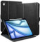 Zinibri Handgemacht Hülle für iPad Air 11 Zoll M3 2025/M2 2024,iPad Air 5./4. Generation Schutzhülle mit Stifthalter Handschlaufe Tasche Multi Winkel Magnetverschluss Auto Schlaf/Wach,Schwarz