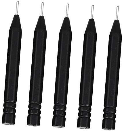 Hoement 5stücke Teiliges Reinigungsset Für Hörgeräte Earmold Cleaner Mit Edelstahl-stäben Ergonomischer Griff Und Langlebiges Abs-material Zum Entfernen Von Ohrenschmalz Und Fremdkörpern