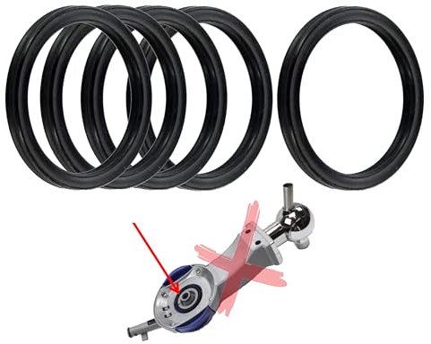 Lot de 5 joints n°00 pour bec verseur de tireuse à bière, Compatible avec PERFECTDRAFT HD3720 HD3620 HD3610 HD3600, Noir