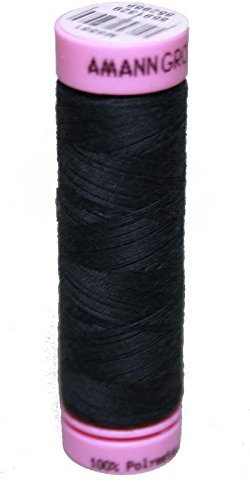 Zwirn 100% Polyester ASPO PES 120 Amann schwarz 100 m (1284)