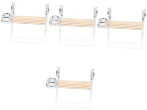Healvian 4pcs Bathroom Accessory Toothpaste Tube Squeezer Rolling Toothpaste Squeezer Comfortable to Hold Handle Plastic Tube Presser for