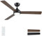 CJOY Ventilatore da Soffitto con Luce, 132cm Ventilatore da Soffitto con Luce e Telecomando, 6 Velocità, Silenzioso Reversibili, 3 Pale Nero/Legno, Memoria 3 CCT Dimmerabile, Timer, Modalità Sleep