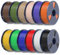 SUNLU 12KG PLA Plus 3D Druckerfilament, PLA+ Filament 1.75mm,1kg Spule, insgesamt 12kg, Schwarz+Weiß+Rot+Kleinblau+Grün+Hellgelb+Sonnenorange +Lavendelviolett+Beige+Wood(Oak)+Olivgrün+Kaffeebraun