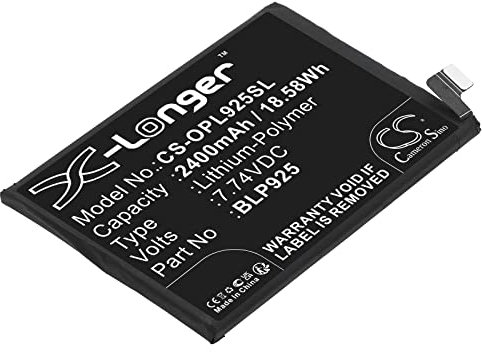 CS CF - Batería de repuesto para Realme GT Neo 3 5G 2022 150W, RMX3562, RMX3563 (2400mAh / 18.58Wh)