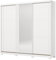 Vicawu Armoire Dressing Triple Portes COULISSANTES ZANO, Blanc Mat, 249 x 51,5 x 230 cm, Dressing 3 Portes coulissantes 249 x 51,5 x 230 cm