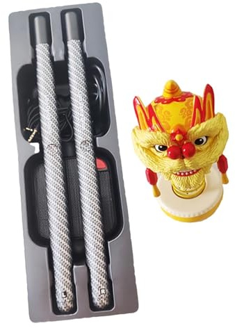 Oshhni Set di batteria virtuale, giocattolo, regalo per batterista portatile, kit di bacchette elettriche per batteria ad, bacchette