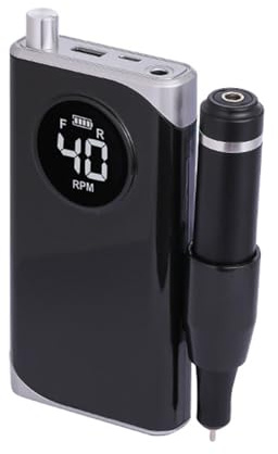 Taladro de uñas profesional eléctrico de 40000 rpm, máquina de limar inalámbrica E con brocas para salón de manicura, taladro eléctrico de uñas en el hogar