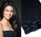 Clip In Extension Set 7 Teile glatt 45cm Haarverlängerung Haarteil 100% Remy Echthaar Clip in Hair Extension von GlamXtensions in Farbe: 01 Schwarz