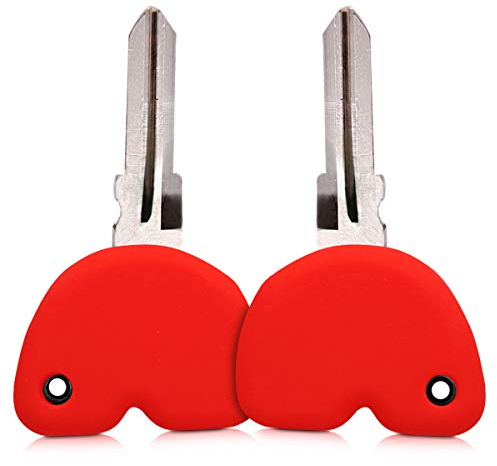kwmobile Étui Compatible avec Clef de Moto Piaggio Vespa - Coque de Protection en Silicone - Housse Protectrice pour Clé - Rouge