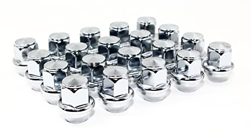 Veritek - Juego de 20 Tuercas de llanta para Ford Focus Fusion Lincoln MKC MKZ (12 x 1,5 mm, 3/4, 19 mm, hexagonales, 31,75 mm, cromadas)
