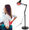 Cocoarm Infrarotlampe 150W Wärmelampe Rotlicht Strahler Infrarot-Wärmestrahler Infrarot Stehlampe Konstante Temperatur Rotlichtlampe mit Standfuß Heiztherapie zur Linderung von Muskelschmerzen