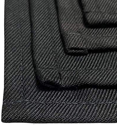 FireMat feuerfeste Unterlagen Hitzeschutzmatte im Spar Set L: (1x 60x70cm, 1x 33x33cm,1x 19x19cm) Black Edition Hitzebeständige Unterlagen für Elektrogeräte Funkenschutzmatte