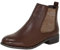 Fitters Footwear That Fits Damen Stiefelette Sabine PU Chelsea Boot mit Nieten Übergröße (braun, numeric_45)