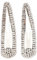 Beaupretty Fermaglio a Scatto con Strass 2 Pezzi Fermaglio per in Metallo Cristallo Brillante Mollette per da Sposa per Le Donne
