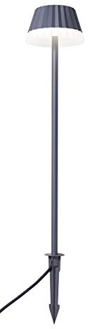 Northpoint LED Außen Wegelampe Gartenlampe Erdspieß Wegeleuchte 10W neutralweiß Terassenlampe 62cm hoch aus Aluminium 2m Netzkabel wassergeschützter Schalter