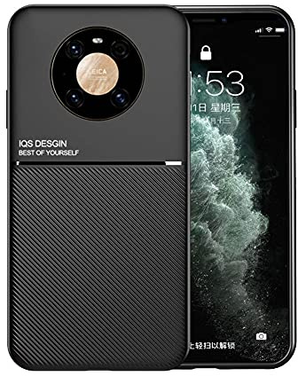Kepuch Mowen Hülle Hüllen Case Eingebaute Metallplatte für Huawei Mate 40 Pro - Schwarz