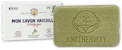 Anotherway - Savon vaisselle écologique solide romarin 200g - Vendu par unité