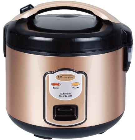 LP Living Plus - Electric rice cooker, non-stick coating, one touch button (1.5L/8Cup)