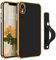 VENINGO iPhone XR Case, Phone Cases for iPhone XR, Slim Fit Soft TPU Rubber with Adjustable Wristband Kickstand Scratch Resistant Shockproof Protective Cover for Apple iPhone XR 6.1 Inch, Black