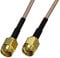 RTVURK 1 pc RG174 RG316 SMA to SMA Plug Male and Jack Female Crimp Terminal coaxial RF Cable Jumper Coiled Connector 4 inch ~ 5M (Color : Type 1-1pcs, Size : 8inch(20CM))