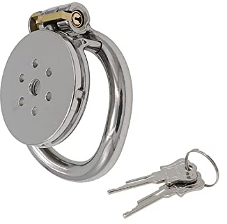 Flach Peniskäfig Metall Sexspielzeug,Flat Chastity Cage Male Bdsm Sex Toys,keuschheitskäfig Herren Extrem Bondage Sex Spielzeug Für Paare (L)