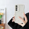 ZTOFERA Hülle für Samsung Galaxy A54 5G, Niedliche lockige Wellen Rahmenform Gänseblümchen Muster Silikon Handyhülle, Flexible Stoßfeste Schutzhülle für Samsung A54 - Beige