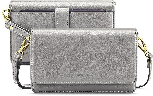 Nuoku Handytasche Zum Umhängen Damen mit Geldbörse, Crossbody Bag mit Funktionelle Fächer